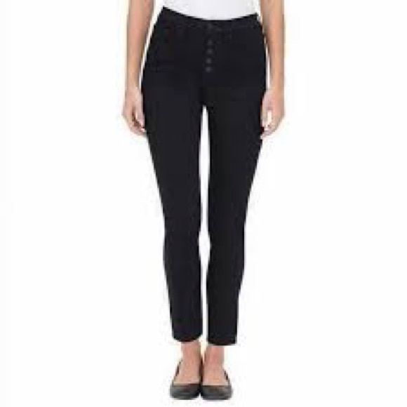 Calvin Klein Jeans Denim - Calvin Klein Jeans Black High Rise Button Fly Skinny Size 10